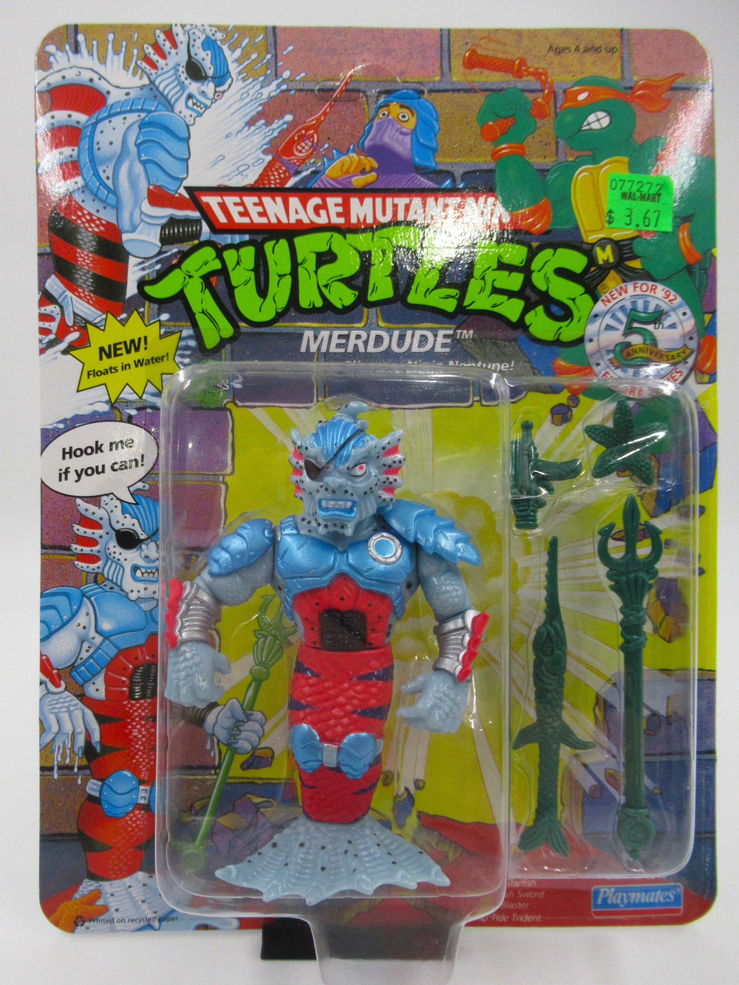 Teenage Mutant Ninja Turtles Merdude 4.5" Figure TMNTs - Playmates (1992)